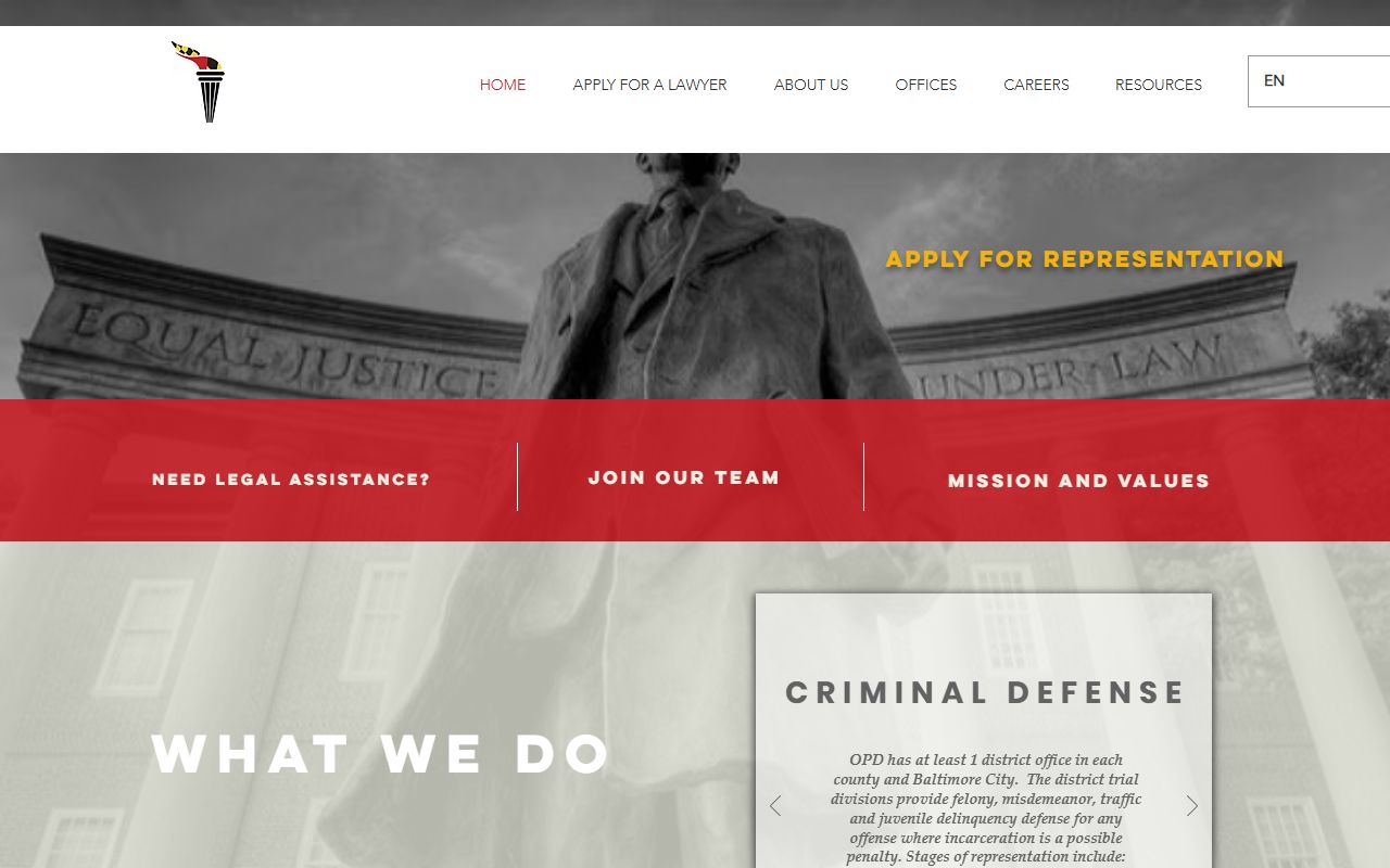 Talbot County criminal court records Maryland Office of the Public Defender
